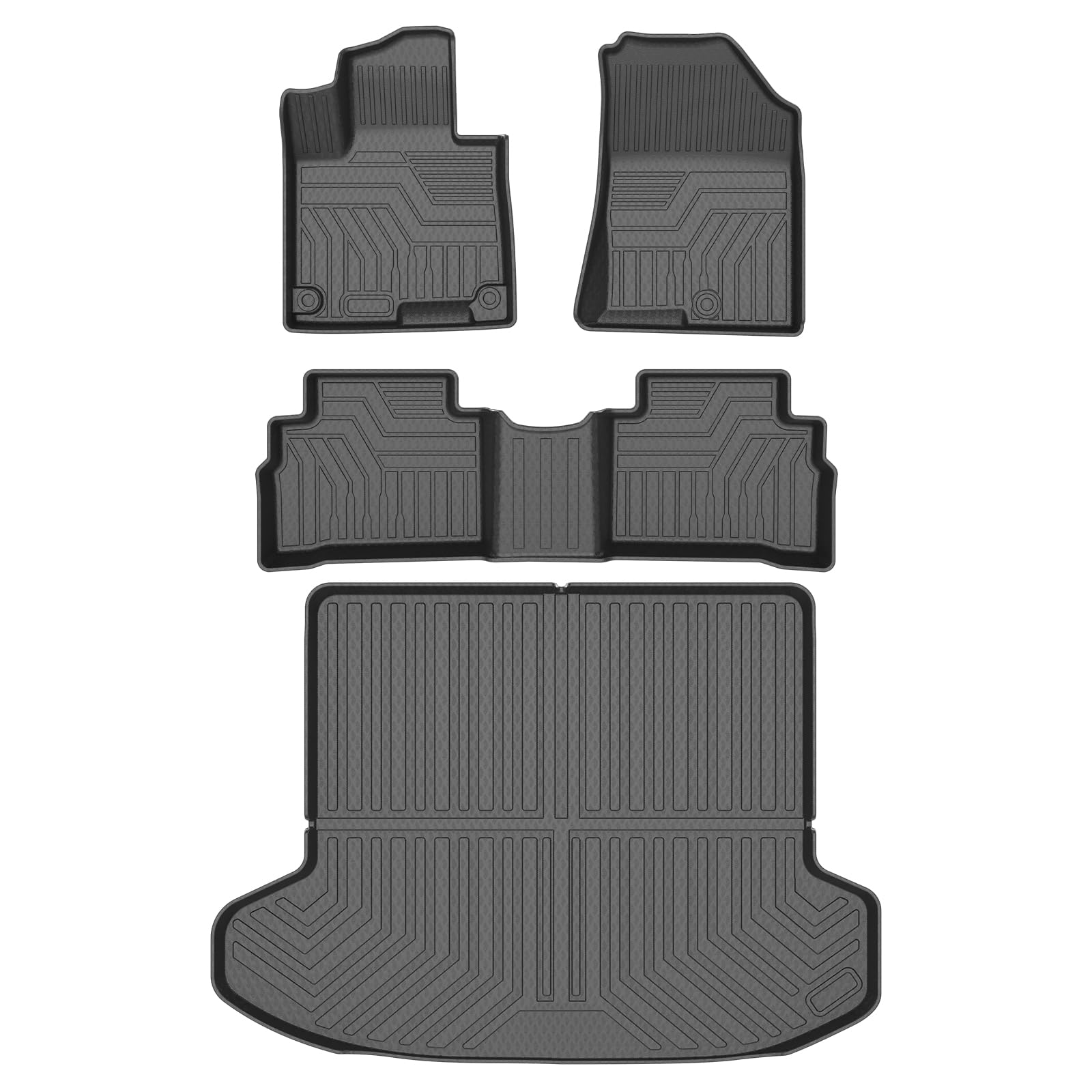 Mixsuper Floor Mats & Cargo Liner for 2023-2024 2025 Kia Sportage All Weather 2 Row Floor Liners and Trunk Mat Set