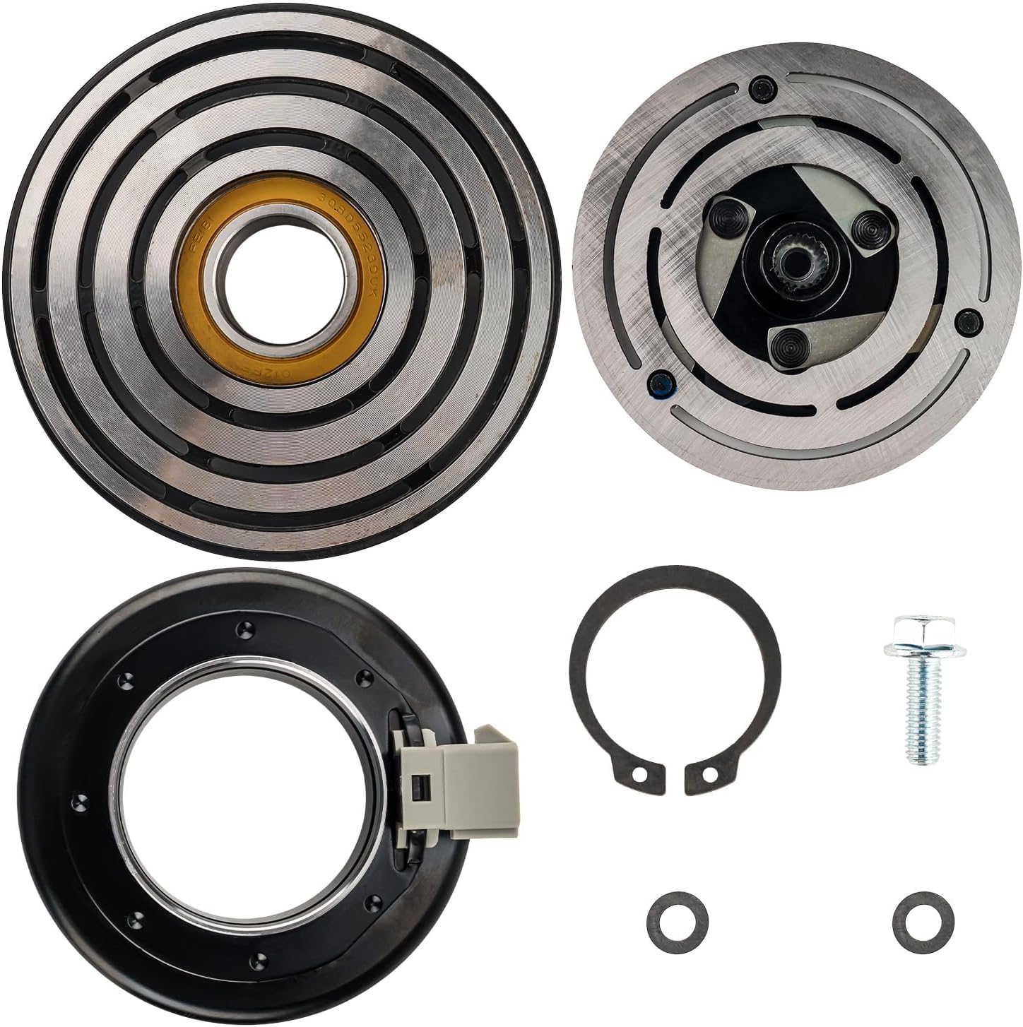 KAX 47868 A/C Compressor Clutch replacement for Ford 1993 1994 1995 1996 1997 1998 1999 2000 2001 2002 2003 2004 2005 2006 2007, Lincoln Blackwood 2002, Mercury Cougar 1990