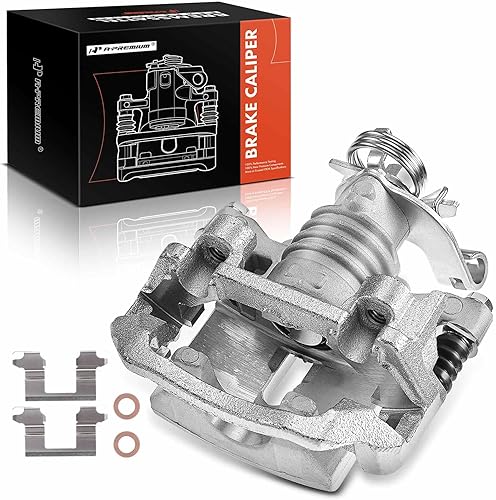 A-Premium Conjunto de Pinza de Freno de Disco con Soporte Compatible con Modelos Selectos de Chevy, Pontiac y Saturn - Malibu 2004-2012, Cobalt