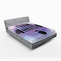 Vista 65 de Ambesonne Sábana bajera africana, estampado abstracto de líneas únicas, funda de cama con bolsillo profundo elástico para mayor comodidad