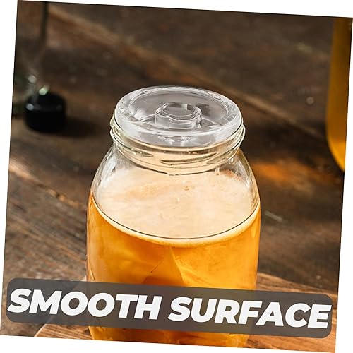 Miniatura 5 de Kichvoe pesos de vidrio fermentado pesos de frasco de fermentación tapa de frasco de fermentación frascos de medio galón tarros de albañil boca