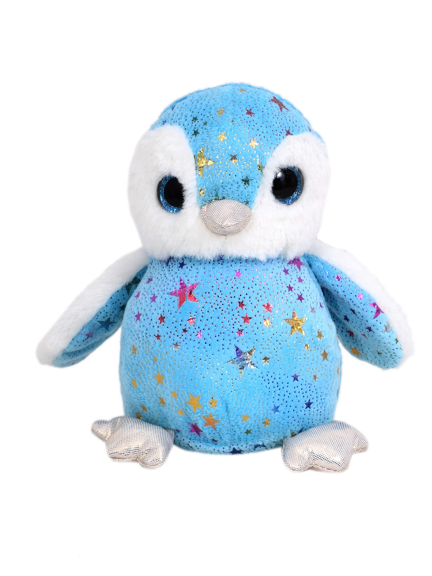 Mirada Plush Stuffed Cute Blue Foil Penguin Soft Toy | Huggable Penguin with Glittery Eye | - 18cm (B0BTYY1NH7) Amazon Price History, Amazon Price Tracker