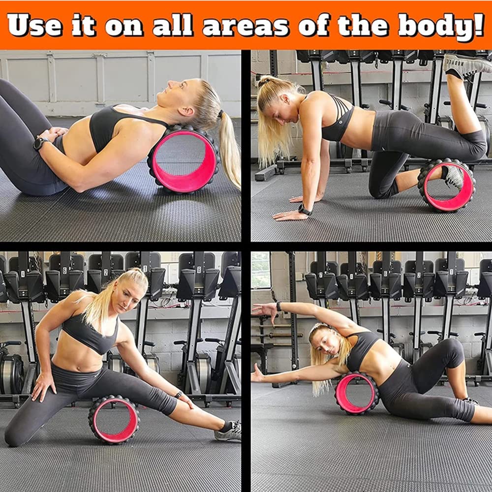 Eva Yoga Pilates Circle Wheel Yoga Wheel Fitness Roller Strumento di Allenamento per La Schiena Dimagrante Forma Magica della Vita Body Building Pilates Ring