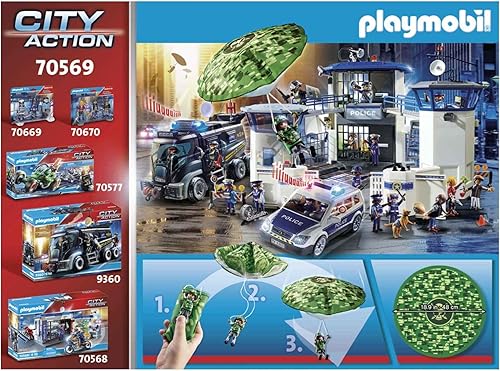 Miniatura 3 de Playmobil Búsqueda de paracaídas de policía