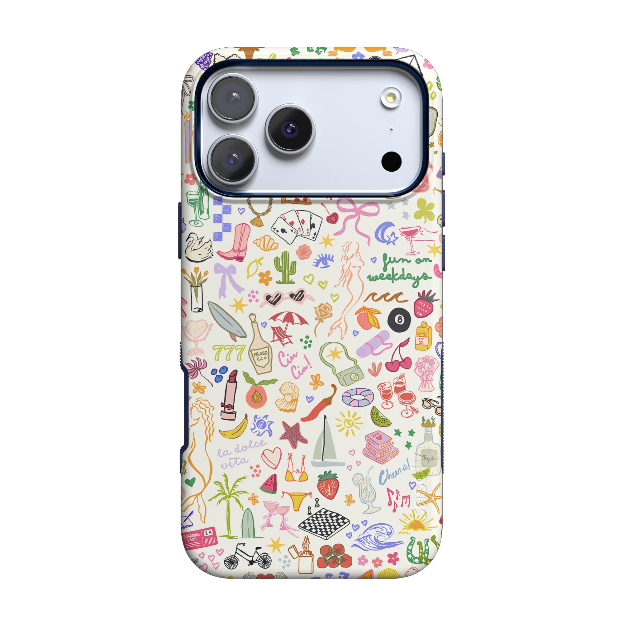 Casely iPhone 17 Pro Max Case | All the Fun Things | Fun on Weekdays | Bold Protective Design | Compatible with MagSafe