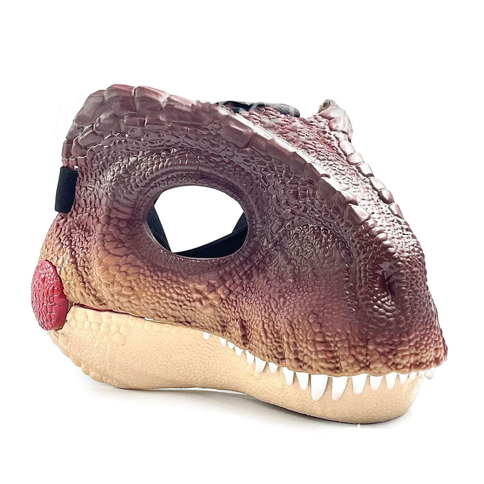 SUNGOOYUE Dinosaur Mask Movable Mouth Full Head Costume, Plastic Dino Headgear 21.5 X 20.5 X 17.5cm, Jaw Opening Design for Halloween Party Cosplay Carnival Adults (#1)