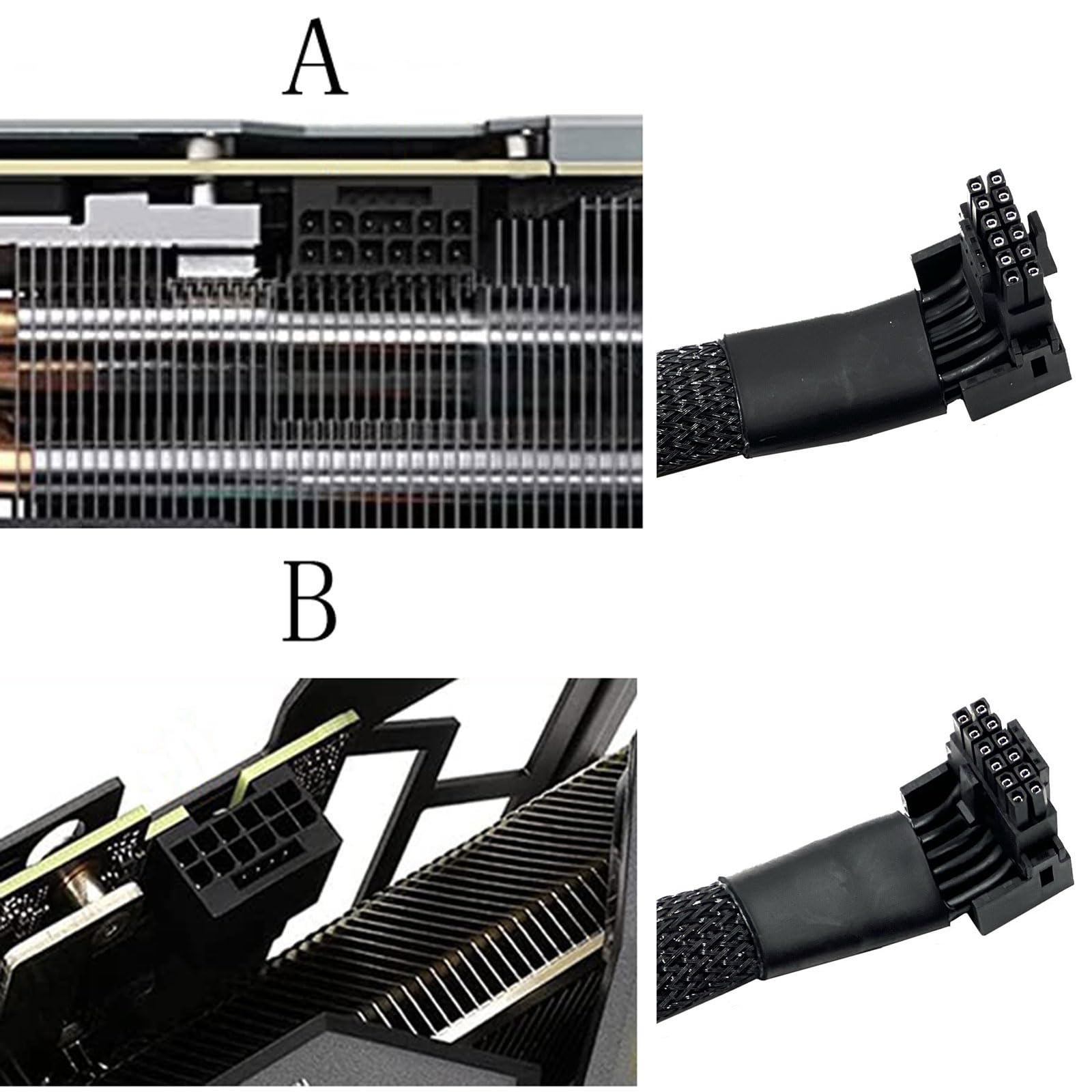 Amazon.co.jp: ZkeeShop 12VHPWR PCI-e 5.0 16ピン 直角アダプター 90
