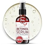 Eva Naturals Retinol Serum for Face with Hyaluronic Acid - Anti Aging Skin Care for Fine Lines, Wrinkles, Dark Spots & Blemish - Brightening Resurfacing Serum for Post Acne and Sensitive Skin - 2oz