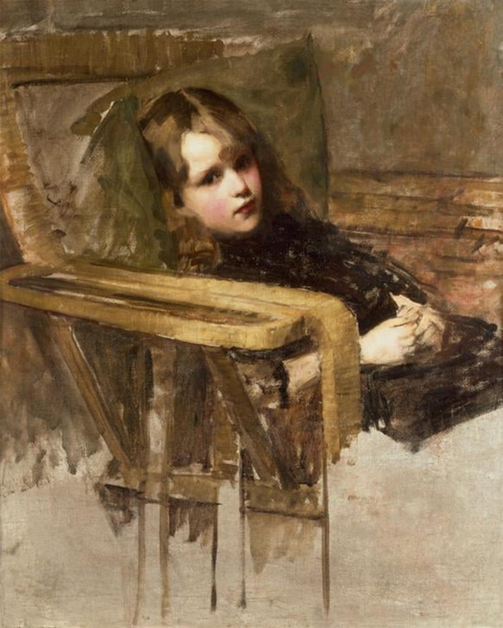 HRJUBWREE Oil Painting Prints on Canvas Painting Picture Gossip by John William Waterhouse Artwork Canvas Prints for Home Decor 60x90cm