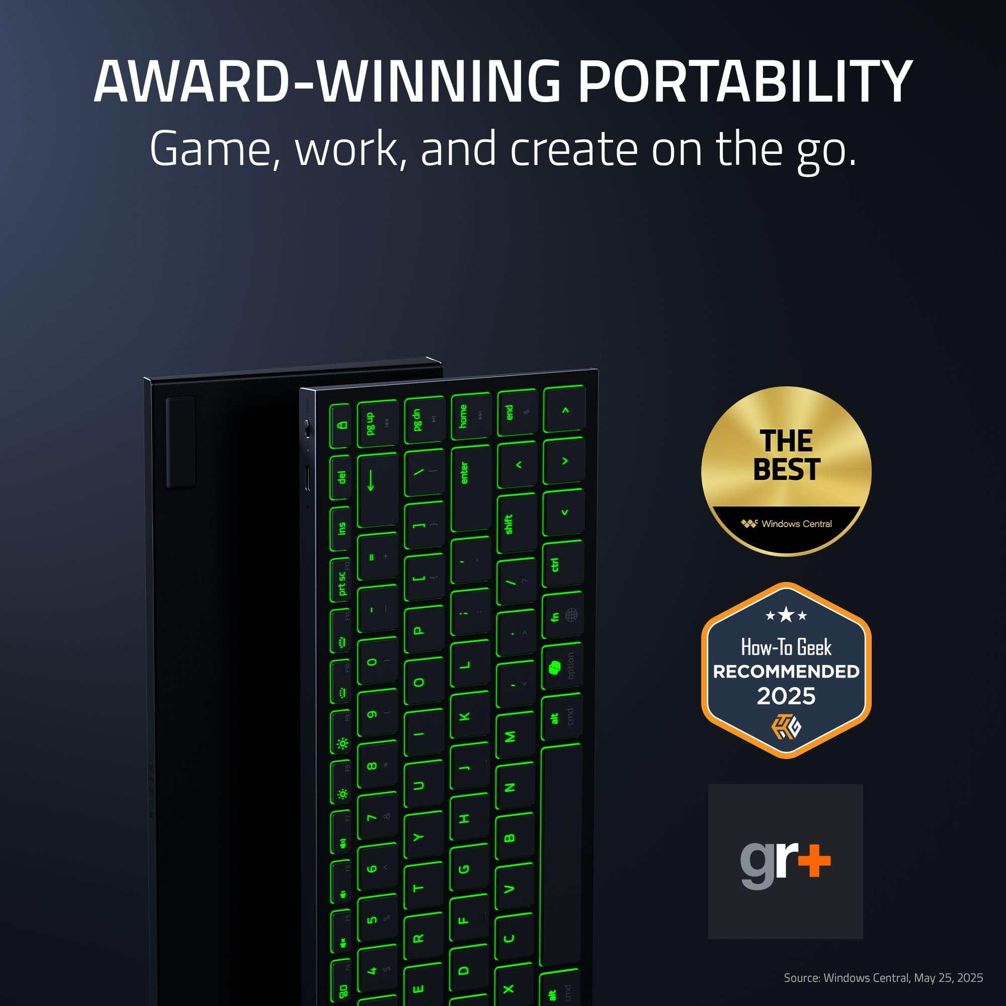 Amazon.com: Razer Joro Wireless Gaming Keyboard, Portable Compact