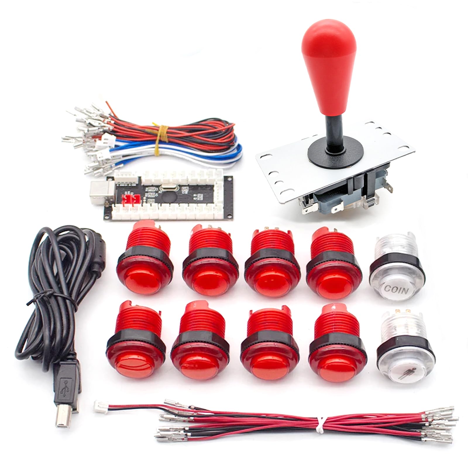 Amazon.com: UYXOERA Arcade Game Cabinet Kit with LED Push Buttons