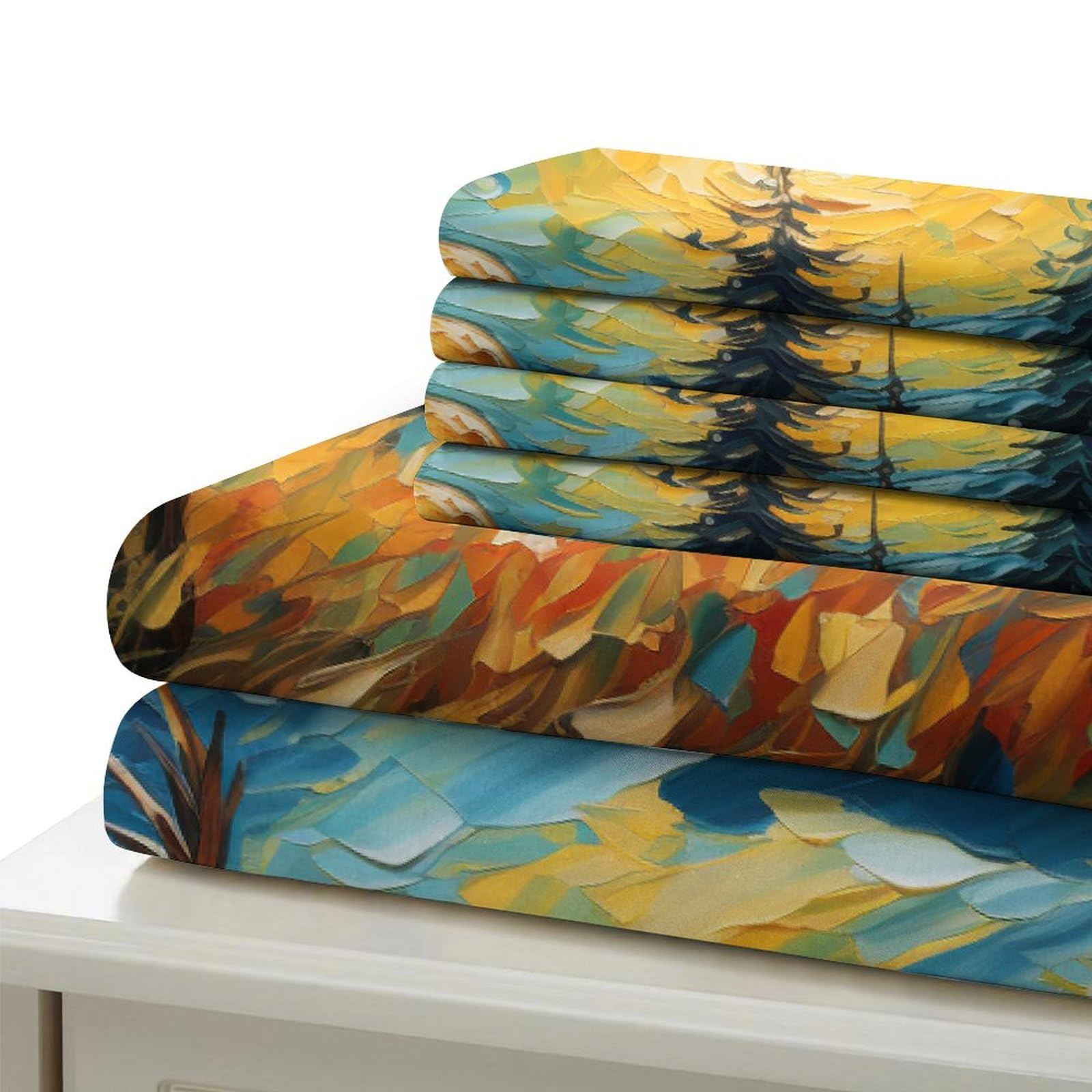 Stampato in 3D Pronipote tibetano Copertina Stampata Microfibra Disegnata Biancheria Da Letto Stile Morbido Set 3 Pezzi,King（220x240cm）, Per Adolescenti E Adulti