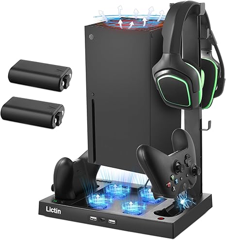 Microsoft bekräftar arbeten med nästa generation Xbox-konsol 8 71abLHza1uL. AC SX466 Lictin Cooling Fan Charging Station for Xbox Series X Console & Controller, Upgraded 4 Cooler Fan System Stand, Vertical Dual Charger Station Dock Accessories with 2 x 1400mAh Rechargeable Battery
