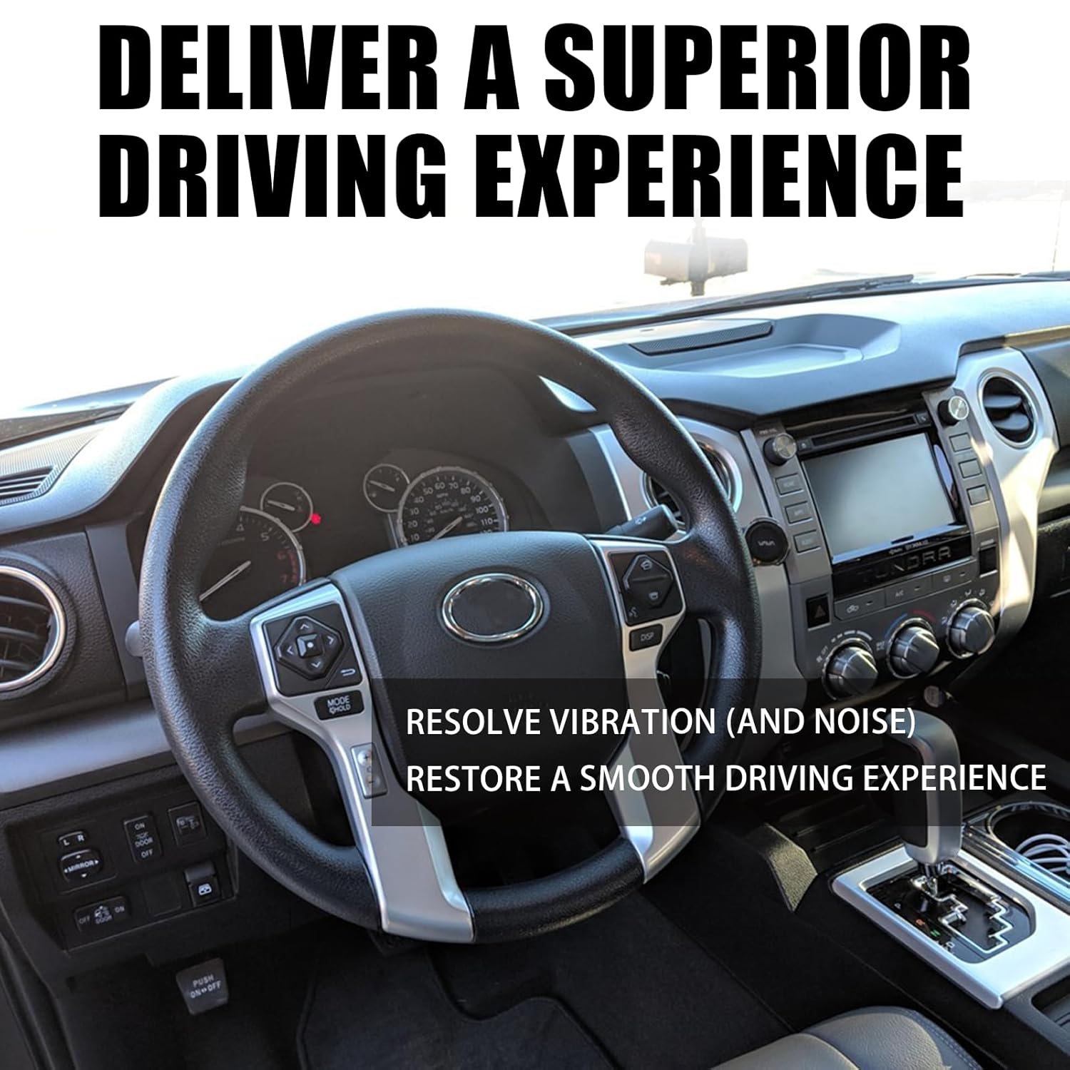 Drive Shaft Center Support Bearing & 3X U-Joints Sets Compatible with Toyota Tacoma 2WD 4WD 2016-2022 Replaces 37230-09080 CBTT01 5-213X