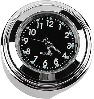 KEENSON Orologio dell'orologio del manubrio del manubrio del motociclo 22 / 25mm impermeabile del motociclo del motociclo del motociclo di lunotto per Harley Honda Yamaha Suzuki dell'orologio del manu