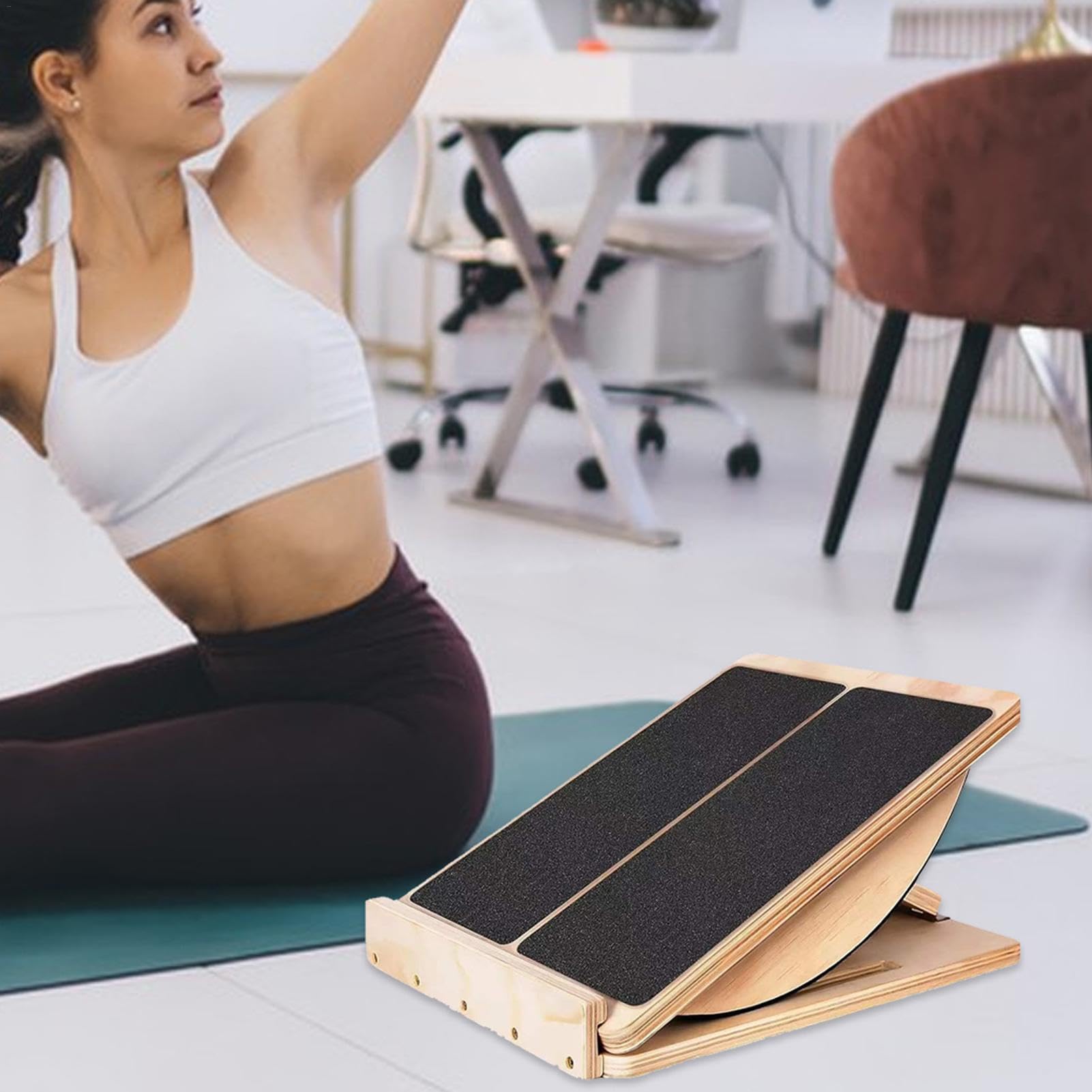 Cnwinu Schrägbrett Verstellbar - Balance Board Für Dehnung & Tiefe Kniebeugen