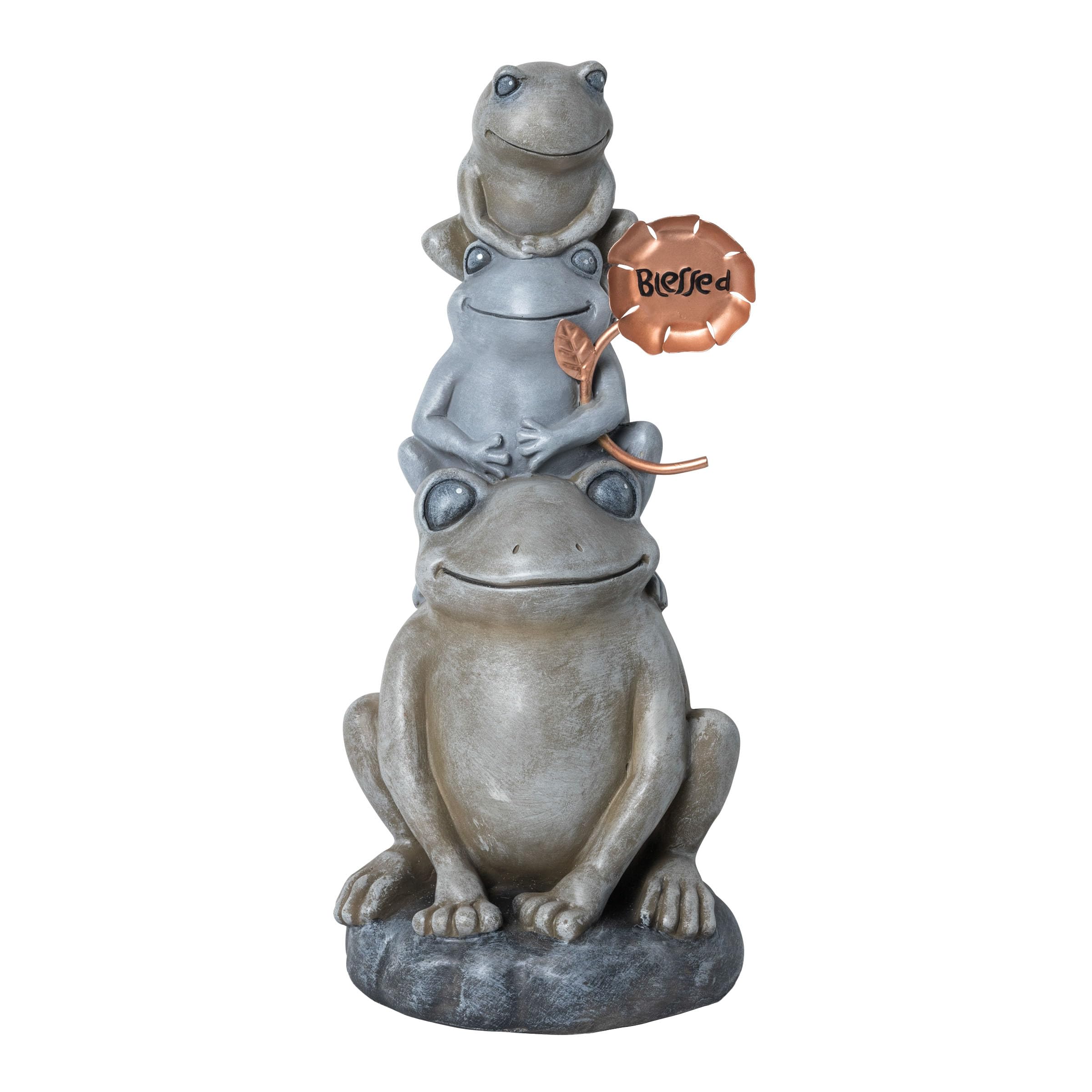 Statue de Jardin Alpin Alpine Corporation ZEN910 : Décoration Zen pour Terrasse et Salon 45cm