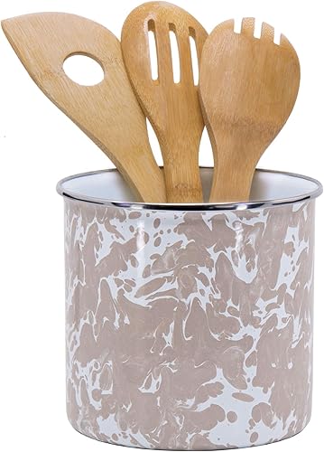 Miniatura 2 de Golden Rabbit Esmalte - Patrón de remolino gris pardo - Soporte para utensilios