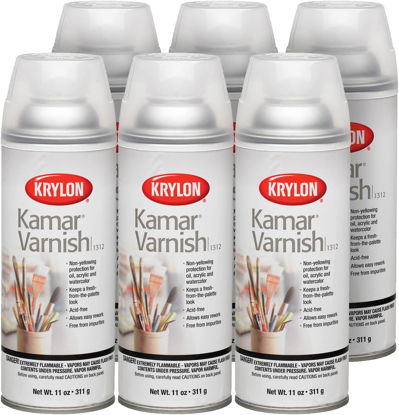 Krylon 1312 11 Oz Kamar? Varnish Spray by Krylon