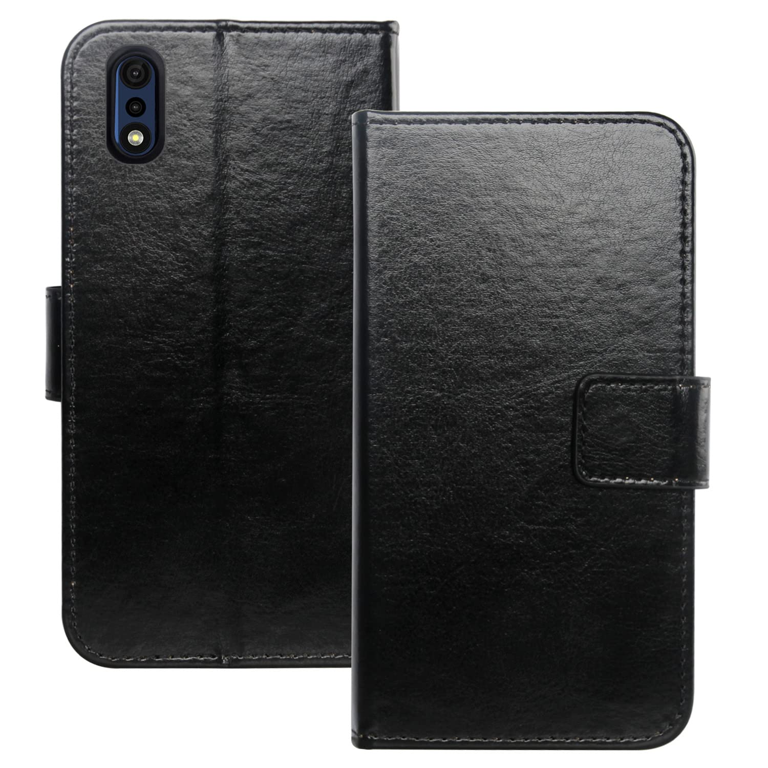 Cuson PU Flip Folio Leather Case TPU Silicone For IMO Q5 5.5" Book Wallet Business Phone Protection Protector Protective Cover Skin Pouch Etui (Black)