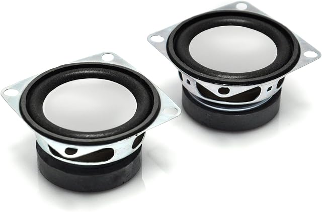 Gikfun 2" 4Ohm 3W Full Range Audio Speaker Stereo Woofer Loudspeaker for Arduino Diy (Pack of 2pcs) EK1725U