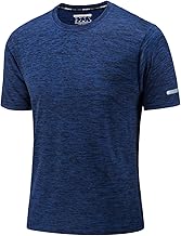 KEFITEVD Men's Quick Dry T-Shirt Lightweight Short Sleeve Summer Breathable Sports T-Shirt for Running Fitness