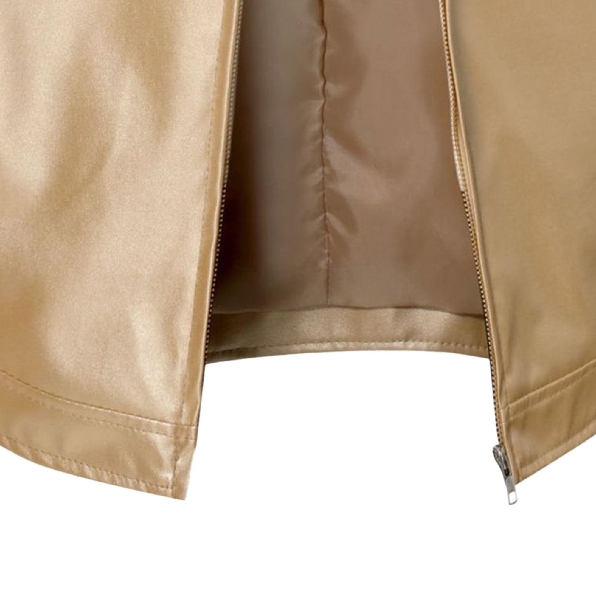 ZDJSWJ Hommes similicuir zippé veste col montant cuir moto veste léger baseball vêtements pu manteau