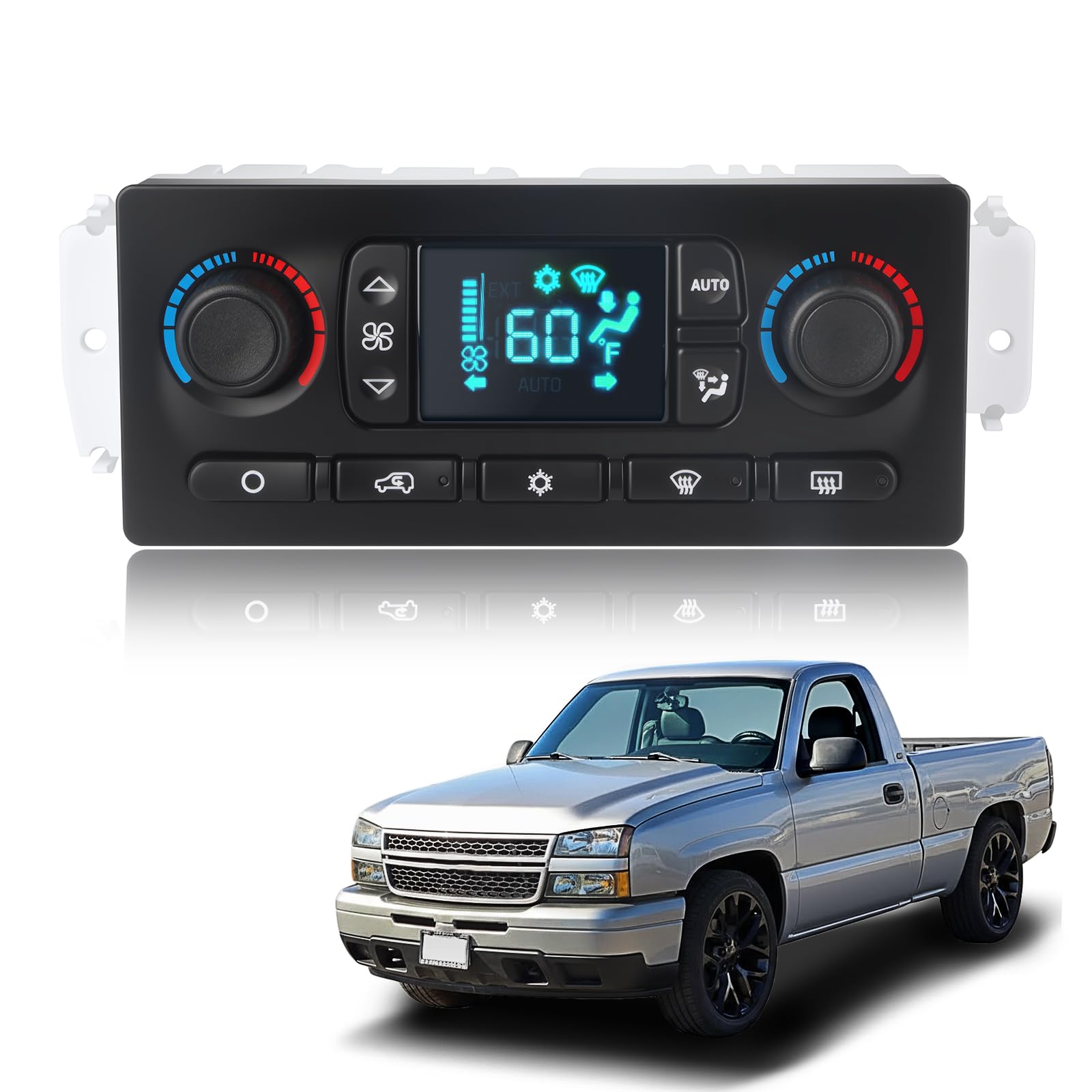 Photo 1 of KAFKOF Climate Control Module Compatible with 2003-2007 Chevy Silverado Tahoe Suburban, GMC Sierra Yukon 1500 2500 3500, Cadillac Escalade Buick Rainier. Ac Control Panel Replace 599211XD 15832311