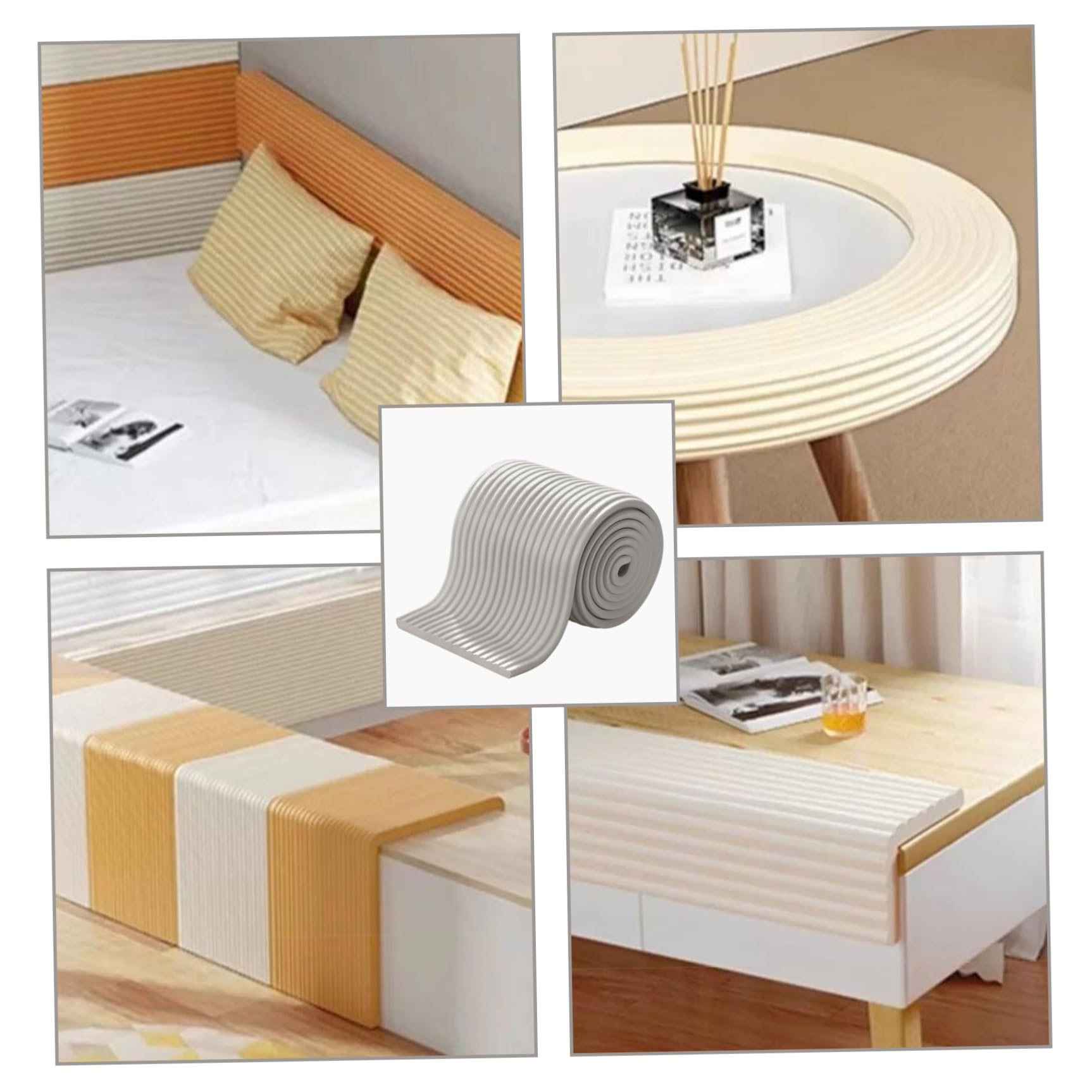 Cuna de 1 por ciento para Acolchado para Lados, Paneles de Pared nbr engrosados ​​de Alta Elasticidad de 79x8, Almohadillas de Parachoques de Cuna Impermeables para la Mesa de Pared...