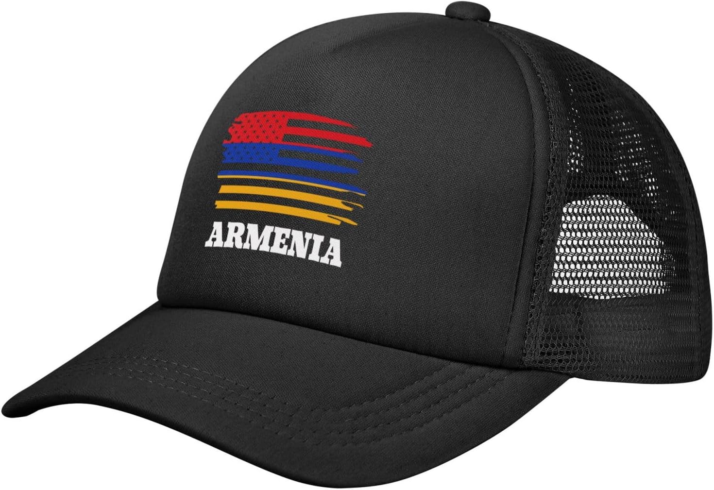 America Flag Azerbaijan Azerbaijani Mesh Hat for Men Women Adjustable Baseball Cap Summer Fashion Sun Hats