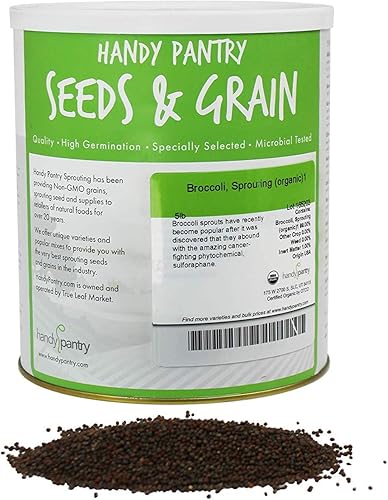 Miniatura 8 de Semillas orgánicas comestibles de brócoli. de Handy Pantry. Semibles comestibles, jardinería, cultivos hidropónicos, orgánicos microverdes, cultivos