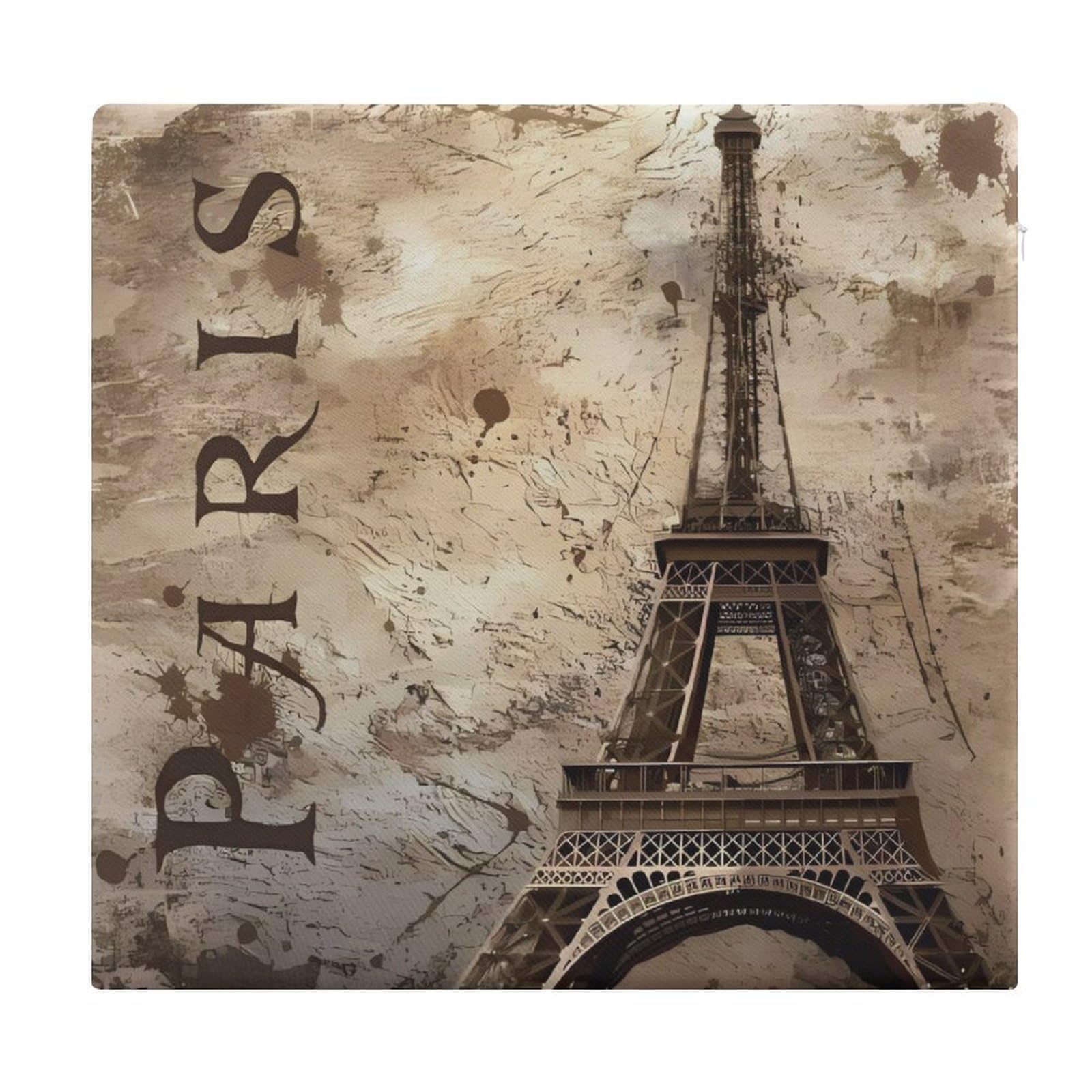 Cojín de espuma viscoelástica de la Torre Eiffel de París con funda premium extraíble