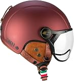 CGM EBI Casque de Ski Unisexe pour Adulte, Bordeaux satiné, S (55-56cm) - 1