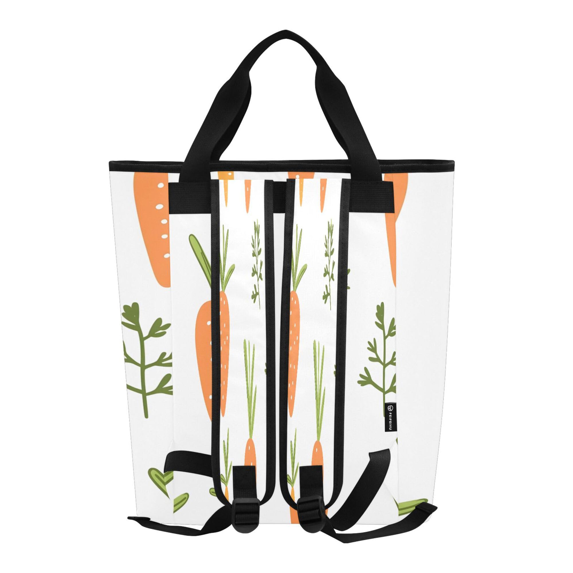 PYBUG Carrot Reusable Insulated Backpack 36 Cans,Large Leakproof Portable Cooler Tote Organizer for Office Picnic Hiking Beach BBQ