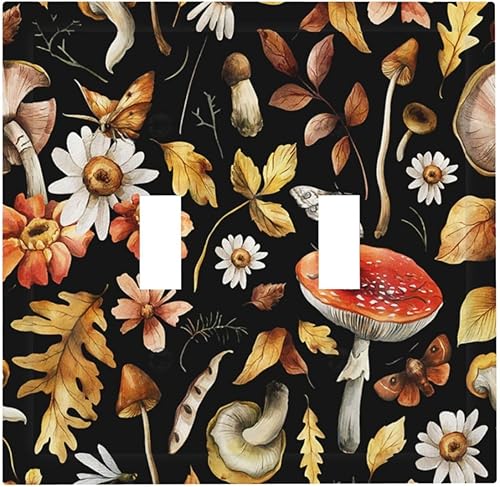 Miniatura 119 de 70s Retro Sun 1 Gang Outlet Covers Dúplex Receptáculo Hippie Hongo Placa de pared Decorativa Boho Sol Sunrise placa frontal Placa de interruptor