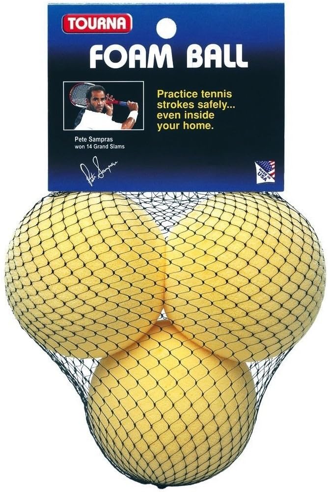 Unique Sports Tourna Youth Tennis Set of 3 Practice Foam Tennis Balls