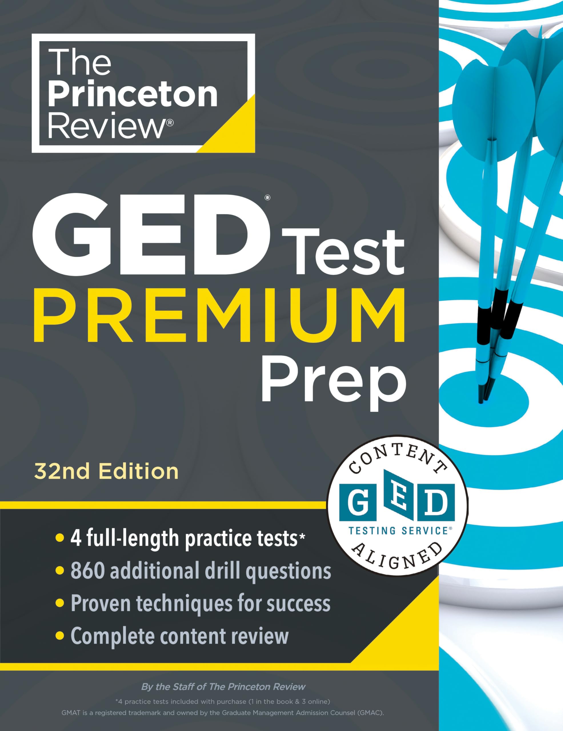 Princeton Review GED Test Premium Prep, 32nd Edition: 1,525+ Practice Questions Including 4 Practice Tests + Content Review + Online Features