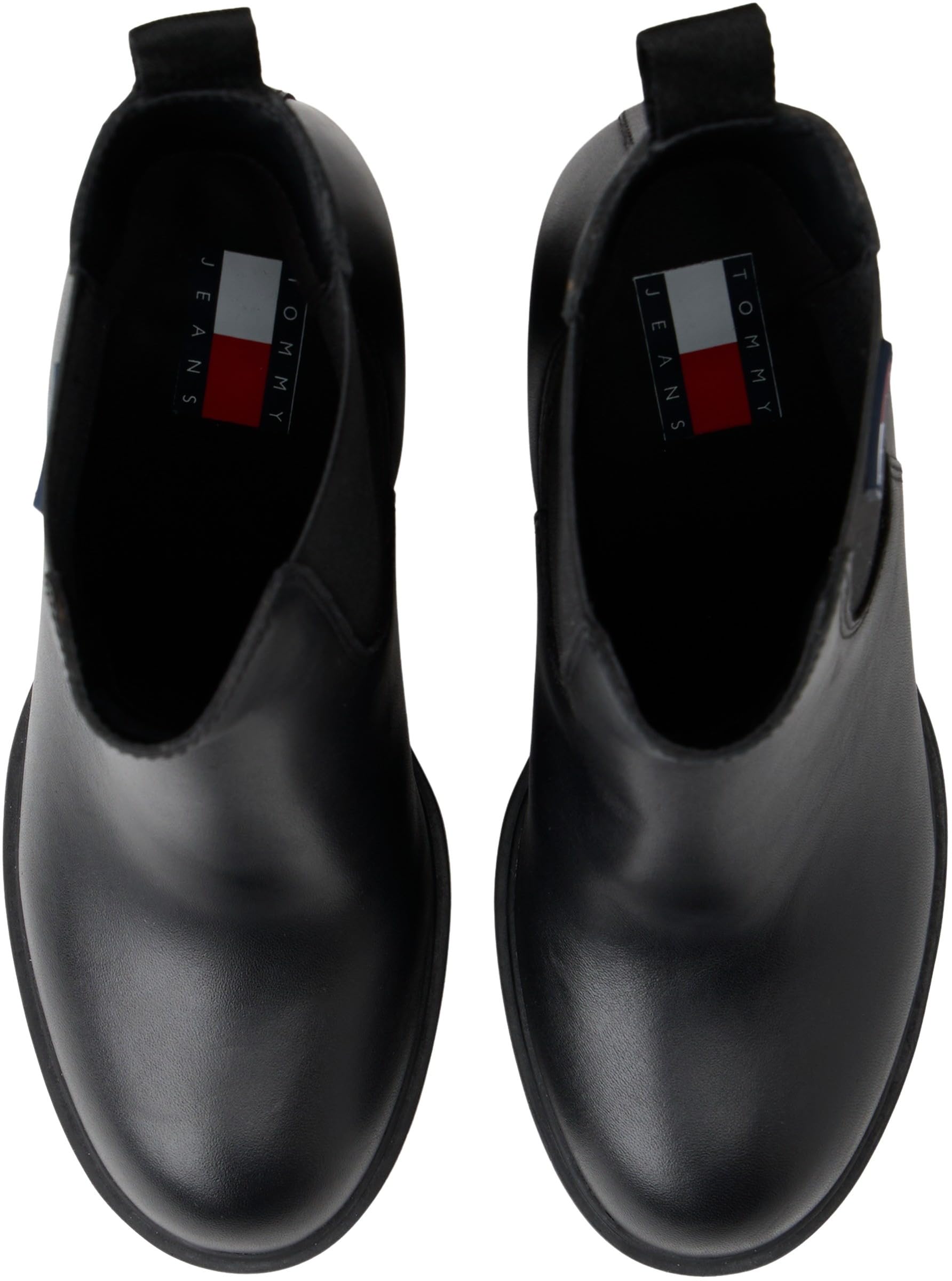 Tommy Jeans Donna Stivali Mezza Gamba Leather con Tacco