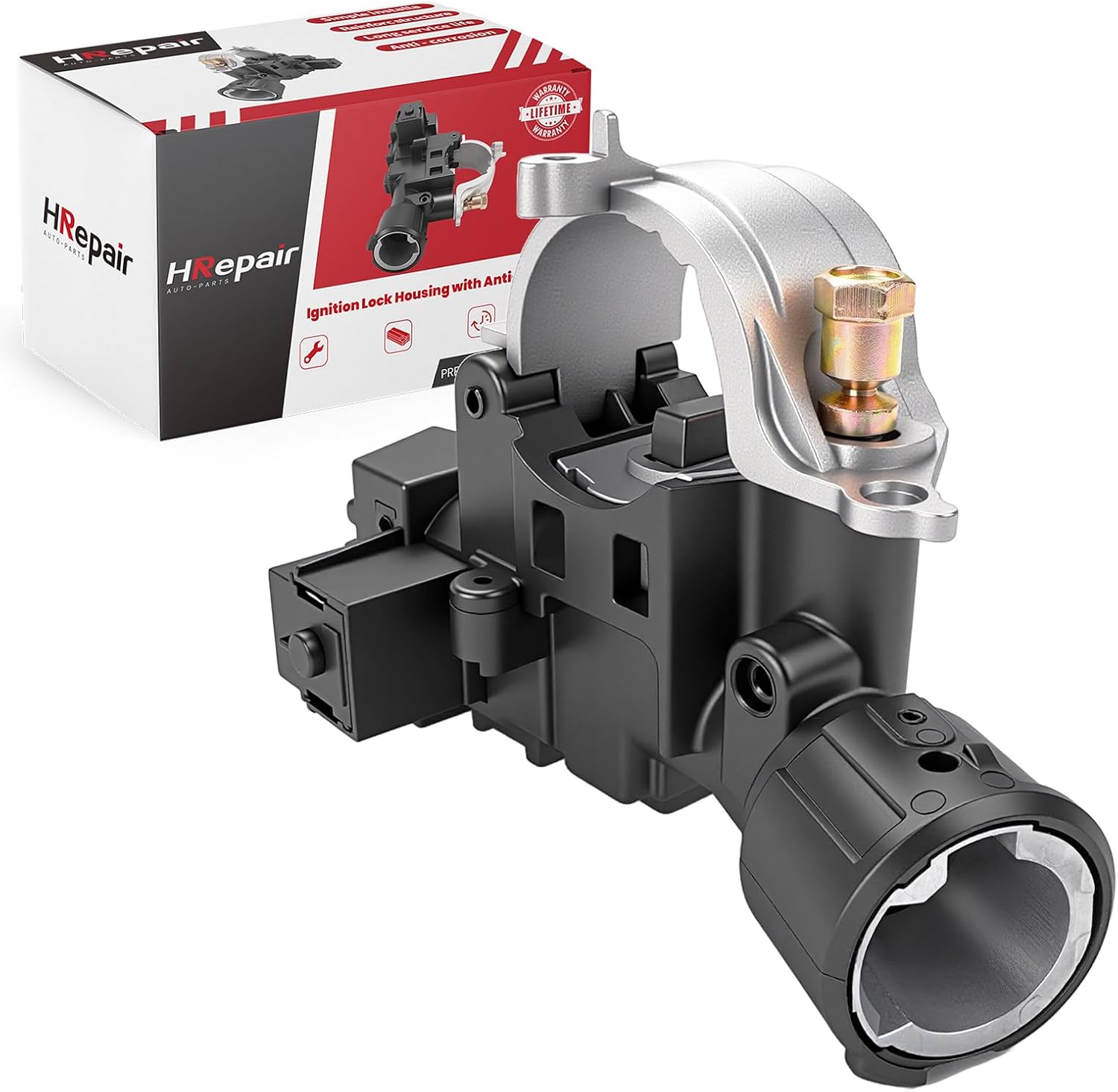 Ignition Lock Housing fits for 2008-2012 Ford Escape Focus & Mazda Tribute & Mercury Mariner Replacement 989-019 9L8Z3511A - w/Anti-theft Bolt