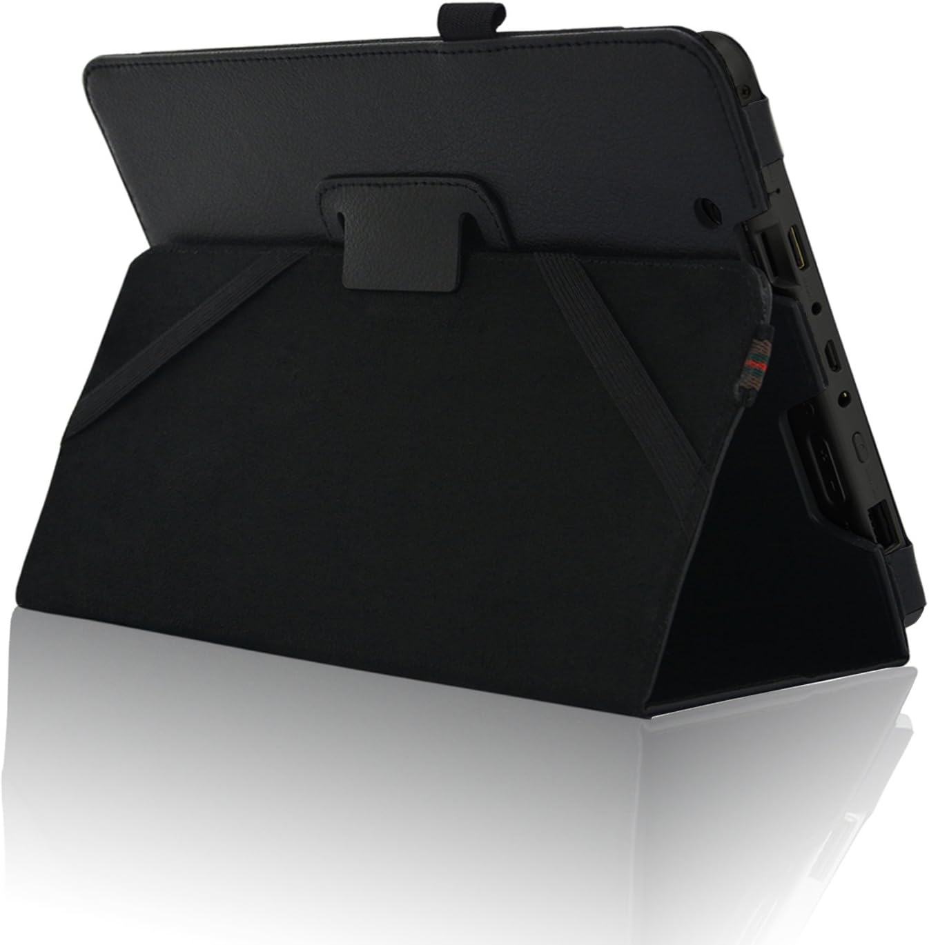 ACdream RCA Cambio W101 Case, Protective Premium PU Leather Cover Case for RCA 10.1" 2in1 Tablet 32GB Quad Core Windows 8.1/10.1 Tablet Model W101 (2015 Version), Black