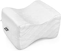 Vista 1 de Almohada de rodilla DMI, cuña para ciática, embarazo, dolor de espalda, pierna o cadera hecha de espuma de memoria con funda lavable, 8 x 10 x 6”/20