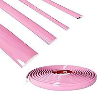 Vista 14 de Tira de moldura decorativa rosa suave para coche/motocicleta, autoadhesiva, universal para exterior e interior, salpicadero, parachoques, ventana