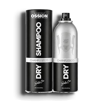 Morfose Ossion Dry Shampoo for Women and Men, Biotin Care Volumizing Refresh Spray for Oily Roots, No Water Cleansing Between Washes, Premium Barber Line, 6.76 Fl Oz