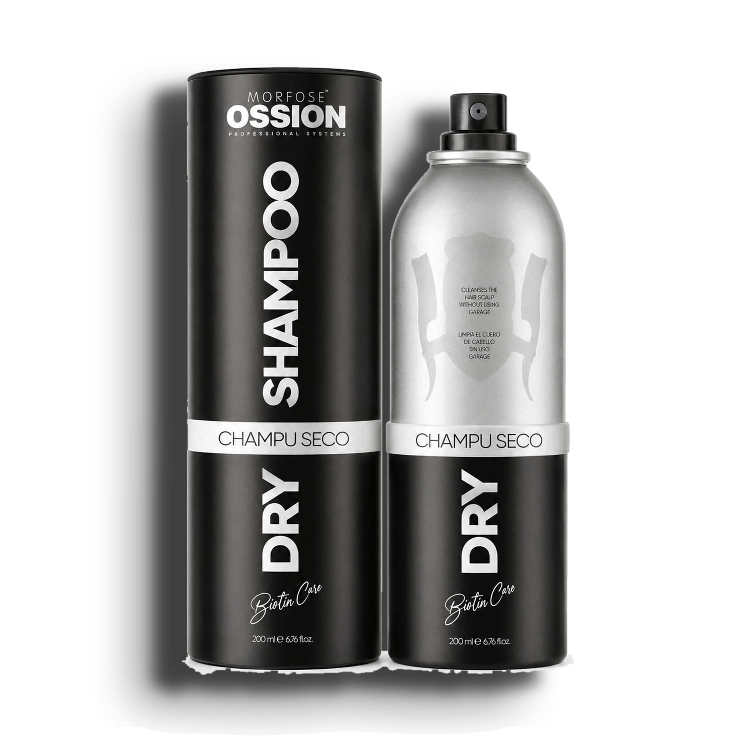 Morfose Dry Shampoo Biotin Care 200ml – Premium Barber Line, Reduces Hair Loss, Promotes Healthy Growth & Repairs Split Ends