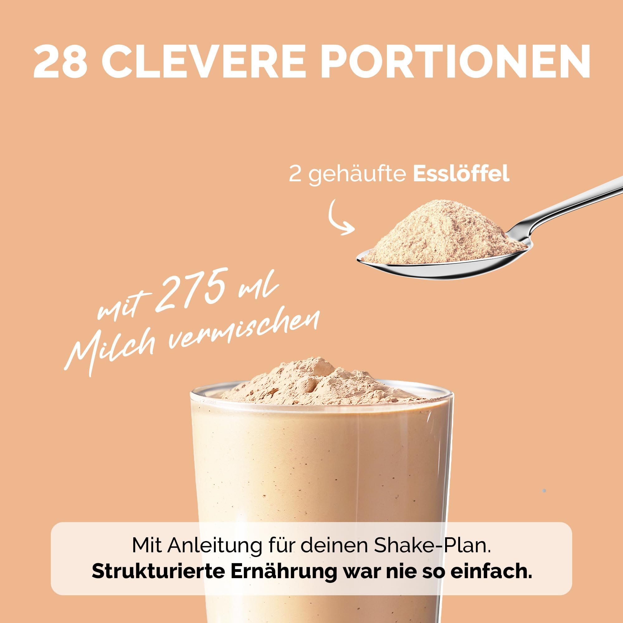 OFFSET Nutrition Abnehm Shake Cookie [nur 208 KCAL pro Shake] - 28 Portionen | Mahlzeitersatz | Diät Shake mit 24 Vitaminen & Mineralien | Glutenfreie Trinkmahlzeit