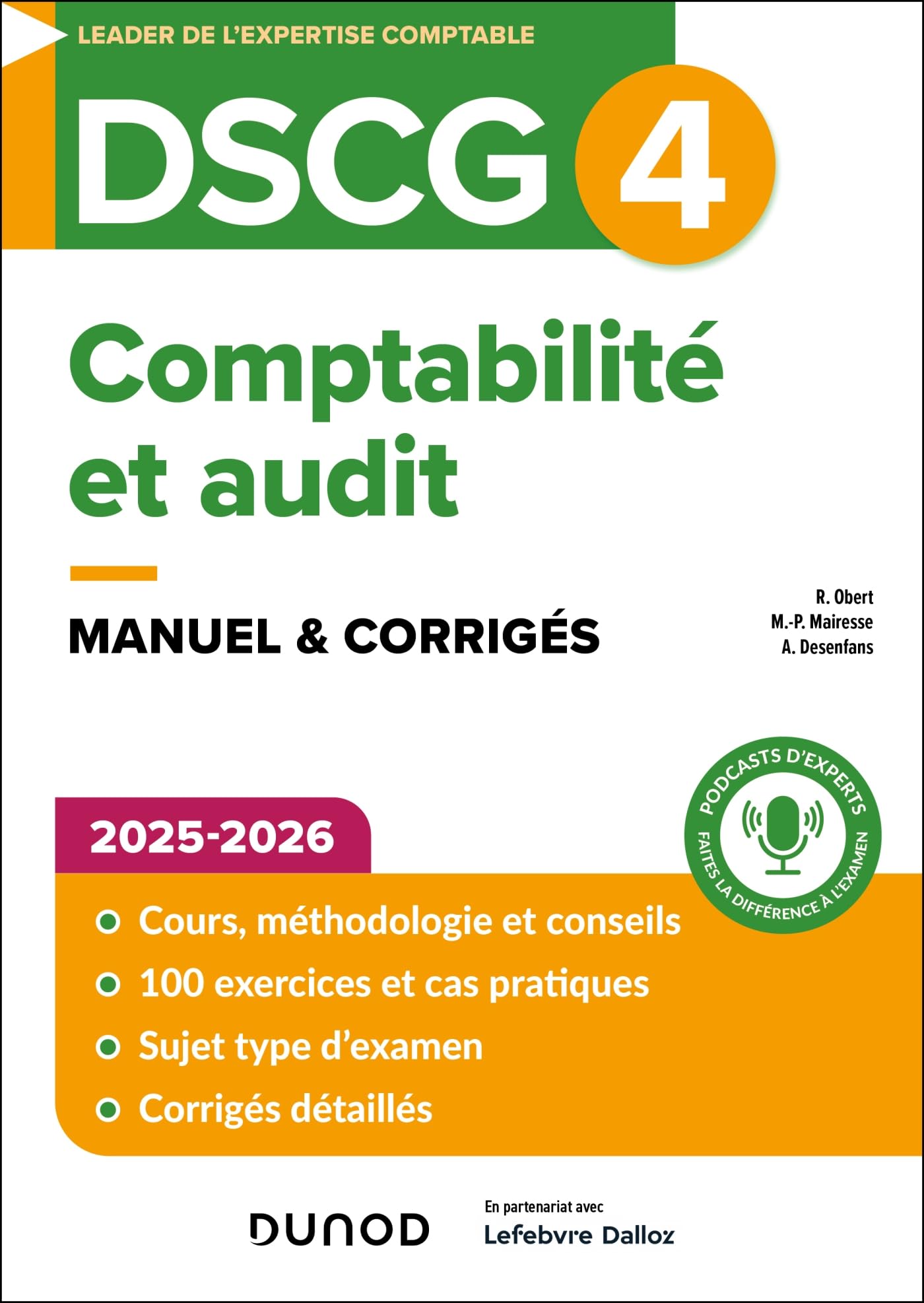 DSCG 4 - Comptabilité et audit - Manuel 2025-2026: Manuel & corrigés