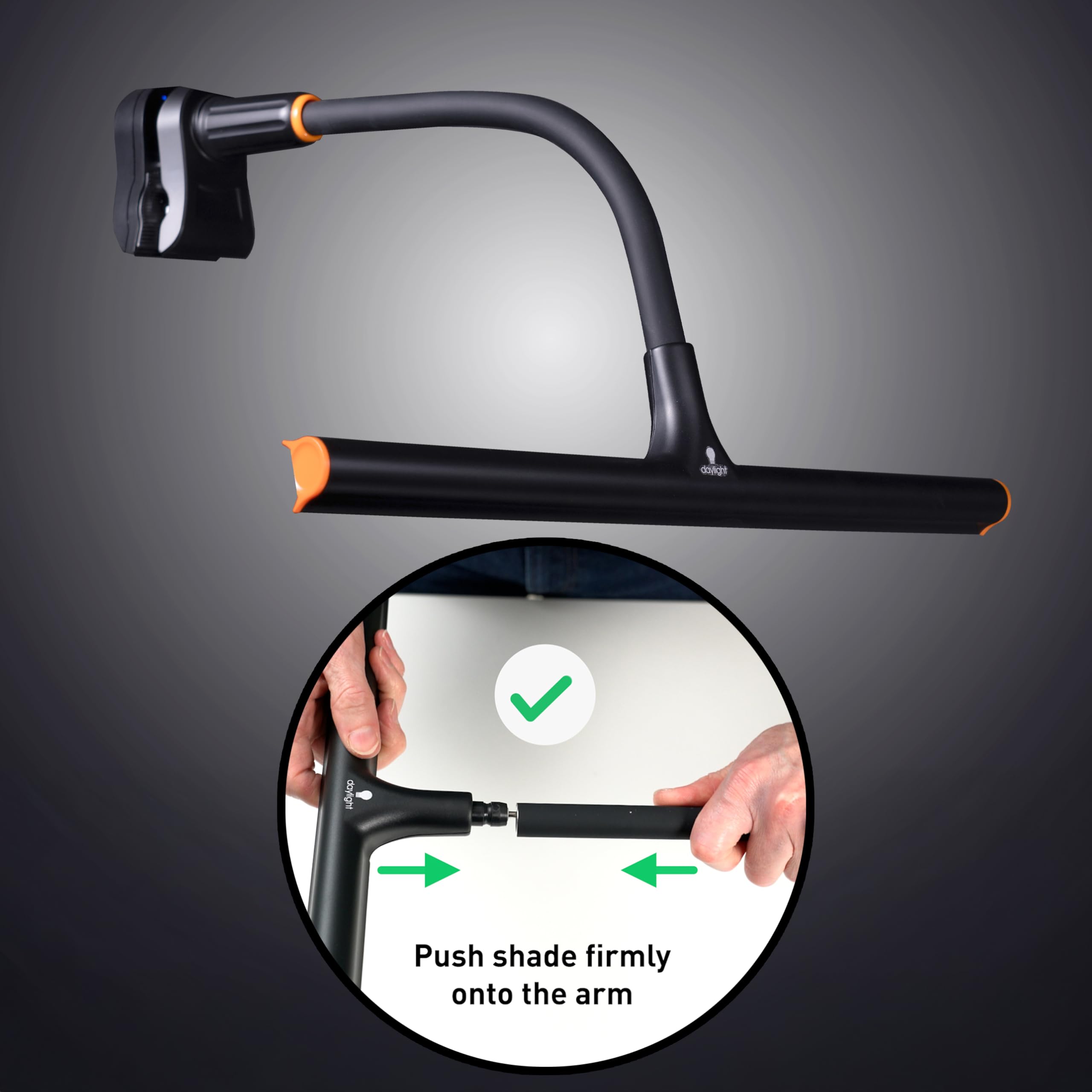 Daylight Company Easel Lamp Go – lampa artystyczna LED premium z 95+ CRI, 3-stopniowy ściemniacz, kabel USB C i wbudowany akumulator zapewnia doskonałe odwzorowanie kolorów i nieprzerwane światło