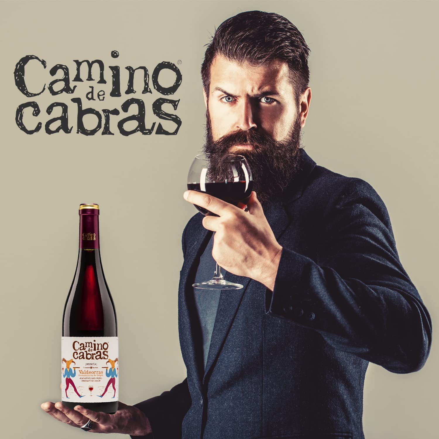 Vino Mencia Crianza - Caja Vino Tinto 6 botella x 750 ml - Vino para Regalar – Vino gallego Premium – Vino Regalo Gourmet – Pack Regalo vino – D.O Valdeorras - CAMINO DE CABRAS