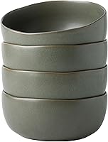 Vista 12 de AmorArc Juego de 4 cuencos de cerámica para cocina, cuencos grandes de 28 onzas para comida, cuencos de cocina resistentes a las astillas con borde