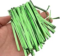 Vista 19 de HAHIYO 300 lazos torcidos de metal dorado de 4 pulgadas para pan, dulces, bolsas de café, lazos para plantas de jardín, bolsas de celofán, bolsas